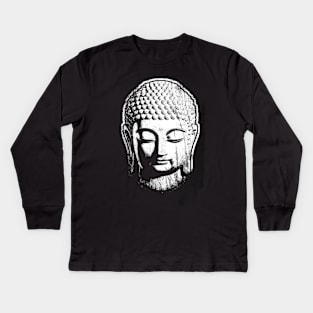 Big Buddha Head Kids Long Sleeve T-Shirt